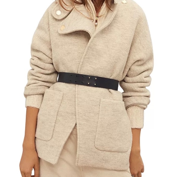 New! ba&sh Calvi Belted Coat - Picture 4 of 10